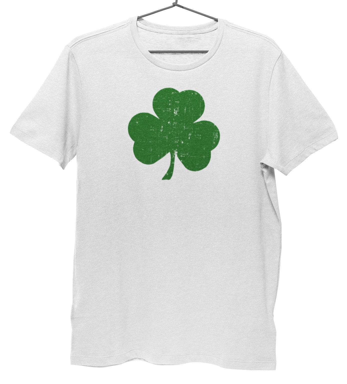 T-shirt Shamrock Tee Premium Ring-spun pour hommes (Blanc / Vert)