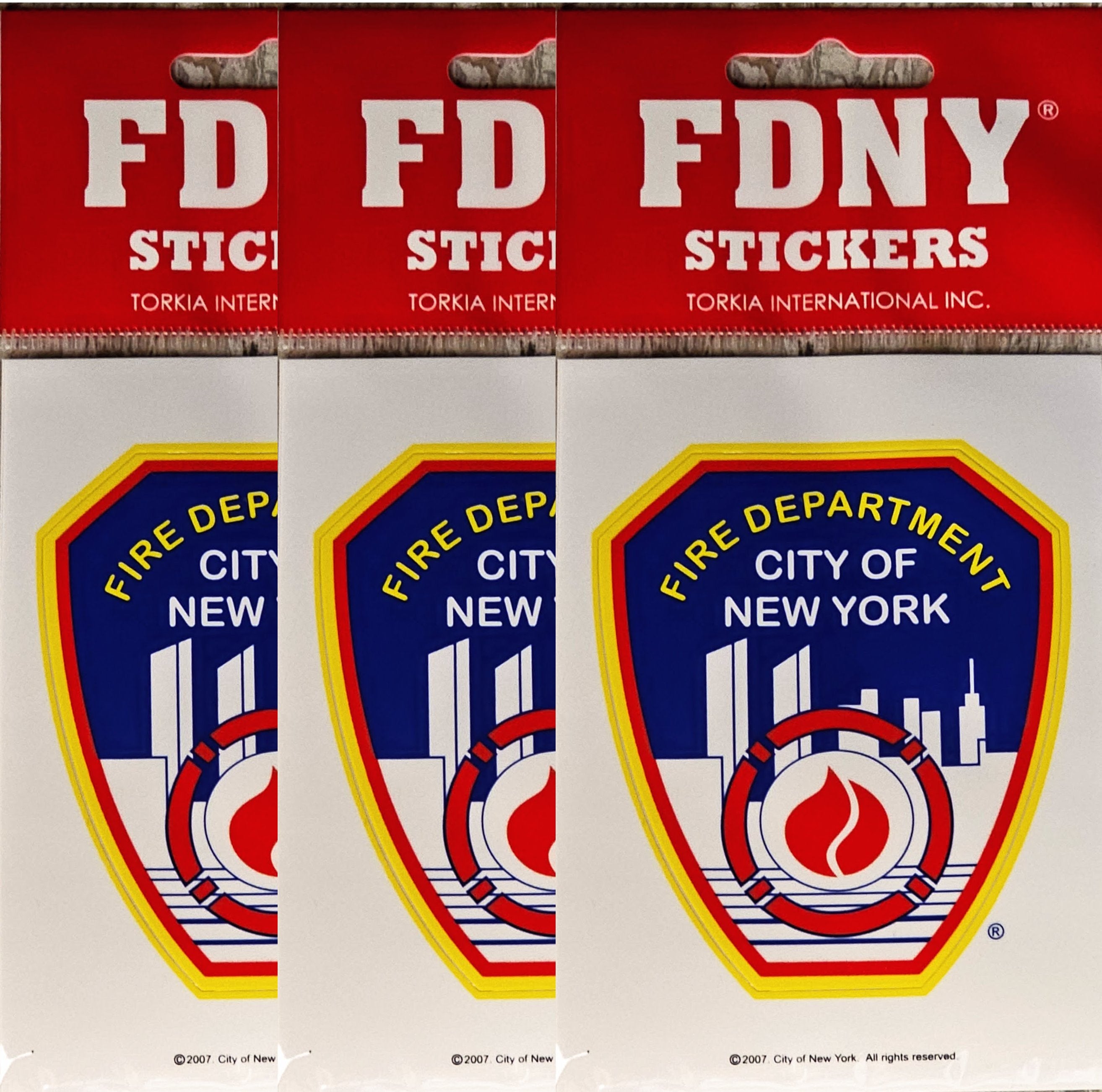 FDNY Car Window Sticker Officially Licensed Seal Decal  Auto Bumper