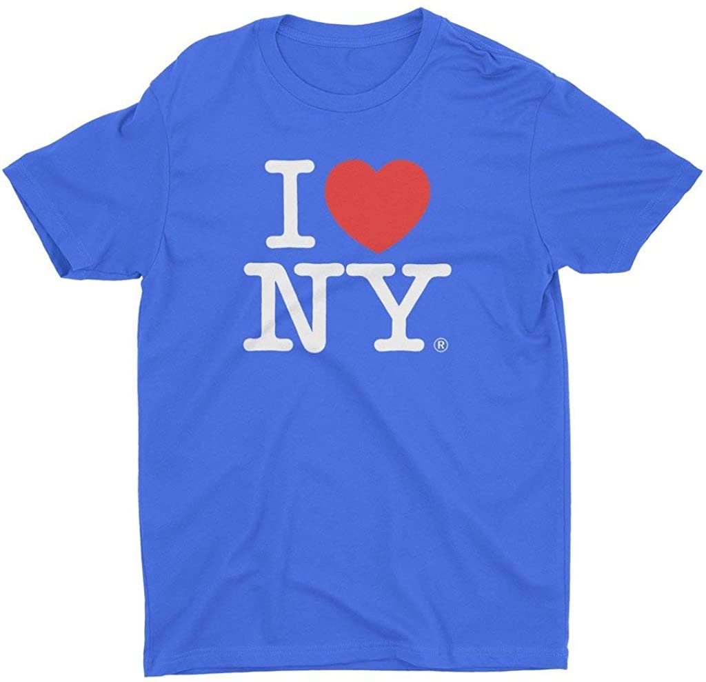 I Love NY Männer Unisex T-Shirt Königsblau