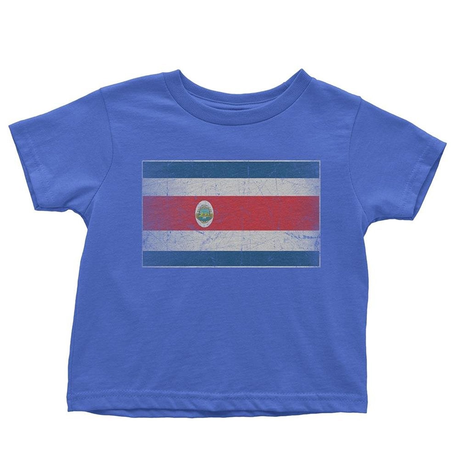 Costa Rica Flag Tee Infant T-Shirt Baby Vintage Retro Boys I