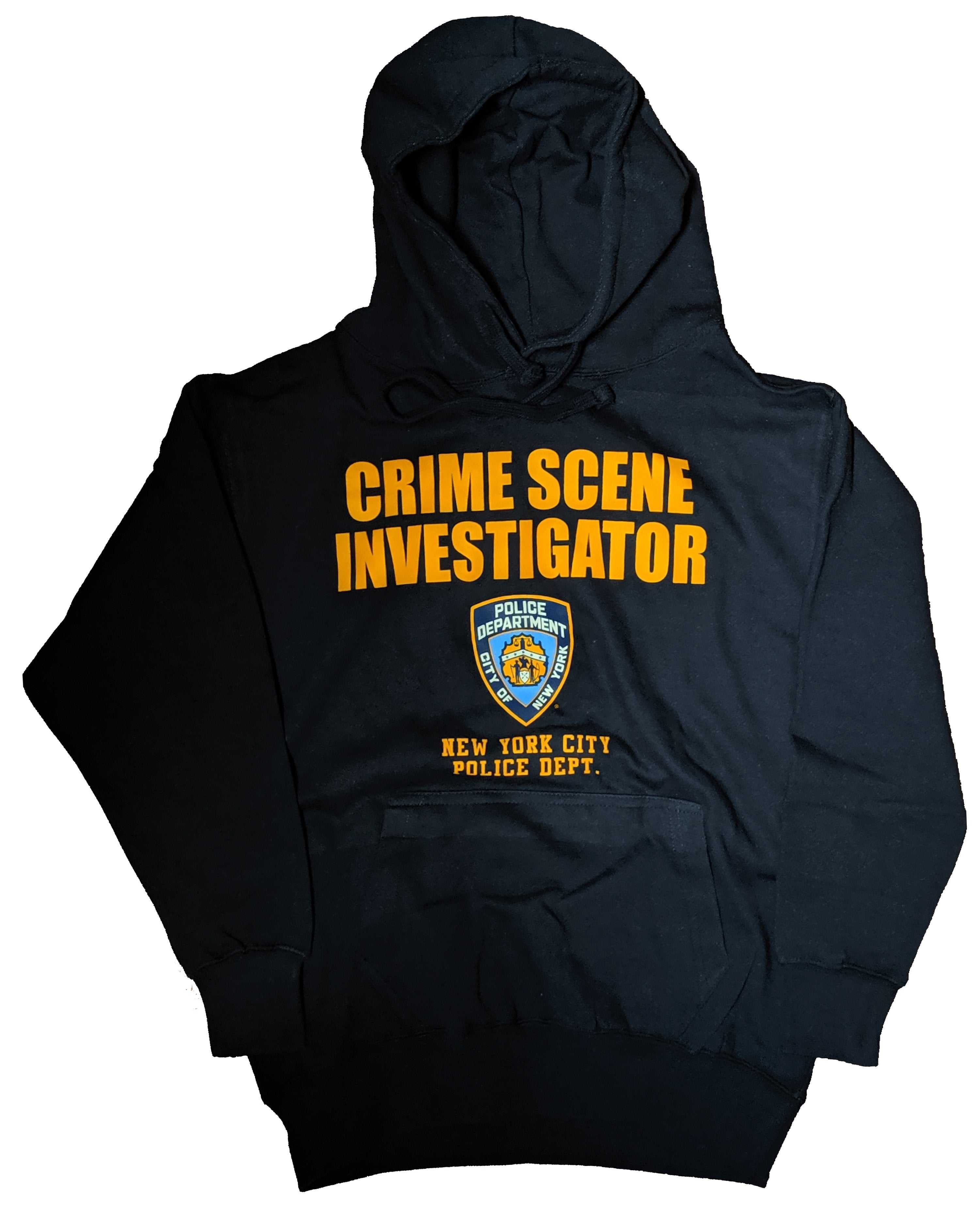 NYPD Crime Scene Investigation Hoodie CSI Sweatshirt Navy Blue
