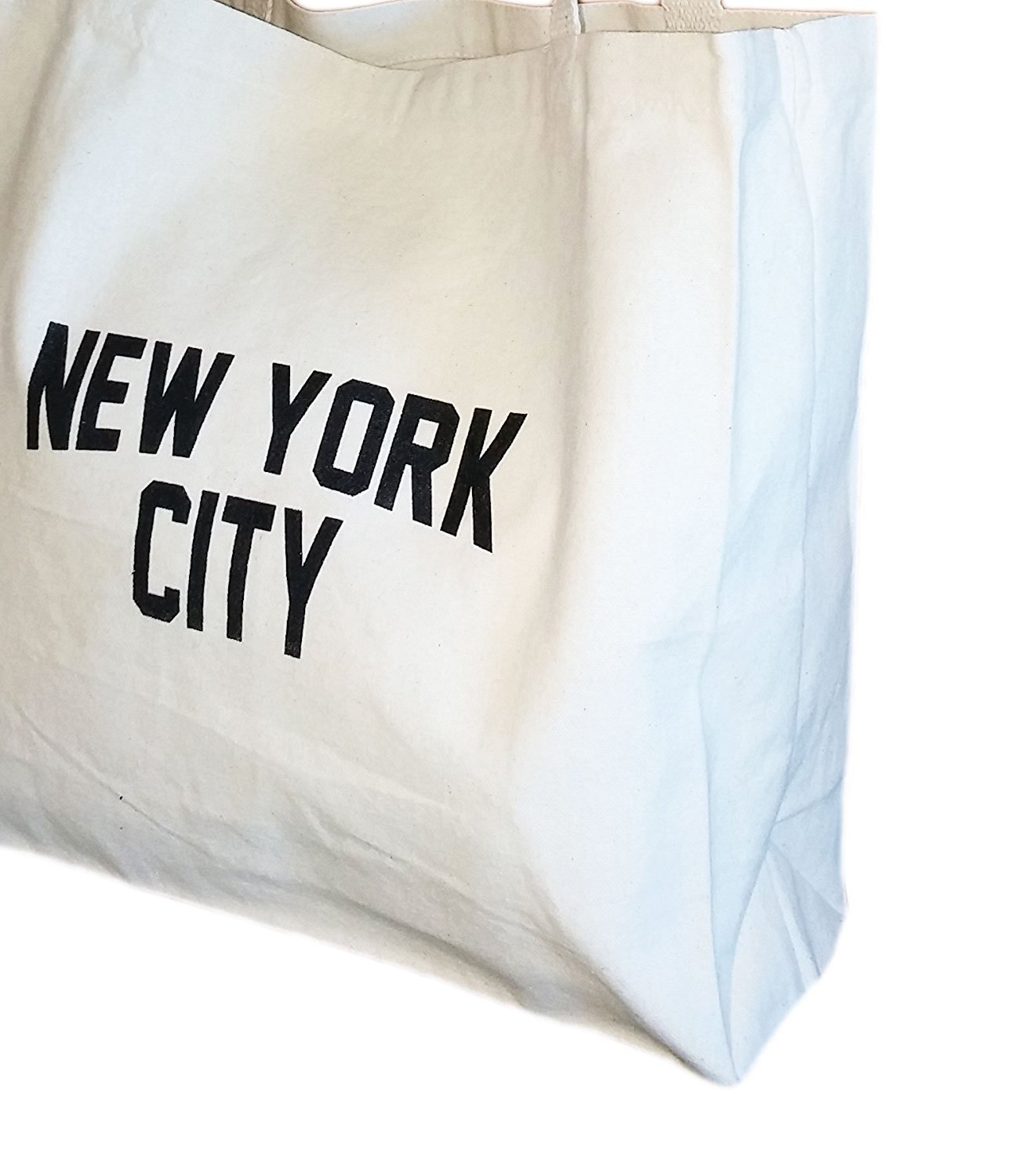 Gusseted New York City Tote Bag Lennon NYC Style Shopping Gym Beach
