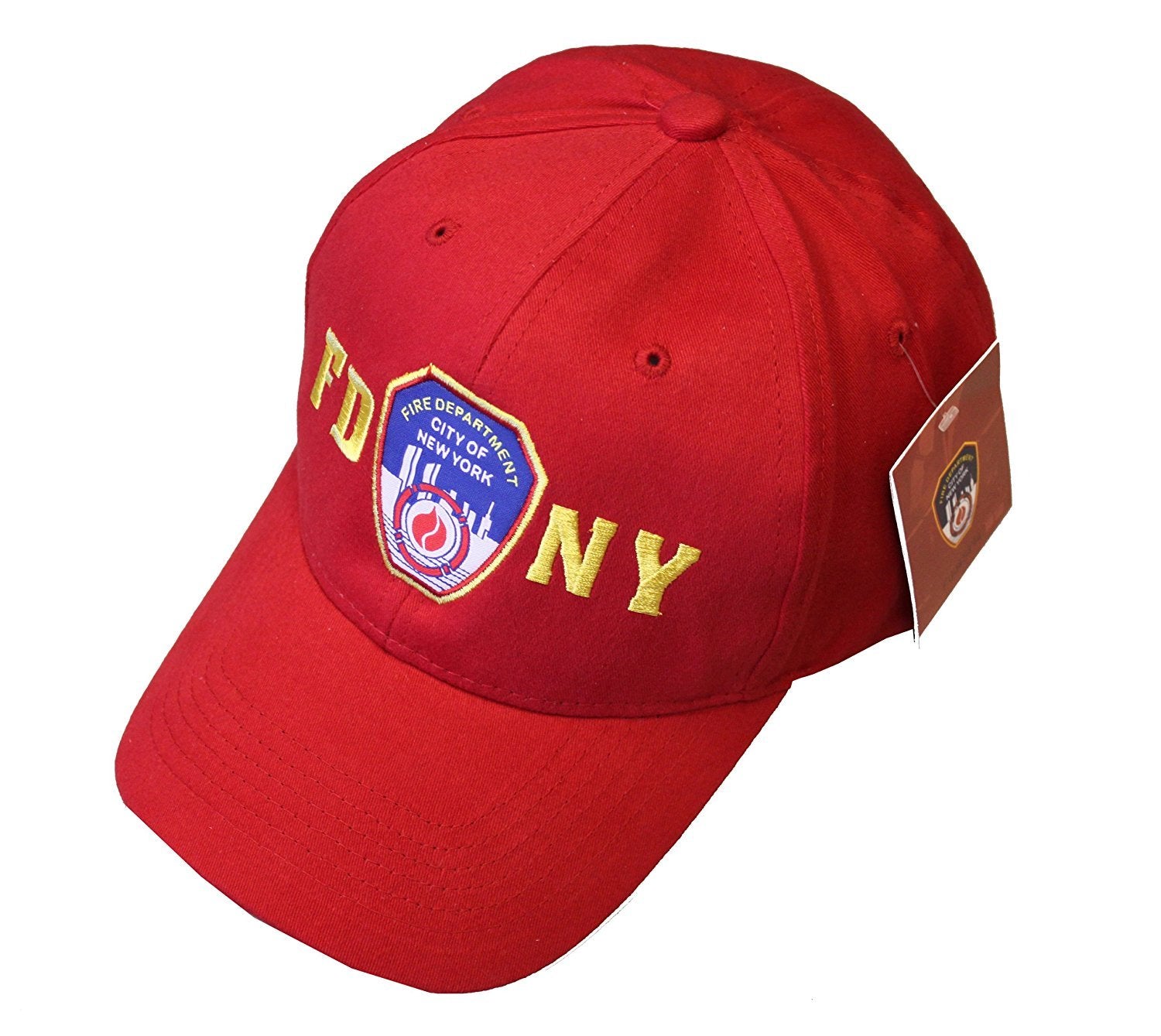 FDNY Junior Kids Baseball Hat Fire Department of New York Red One Size
