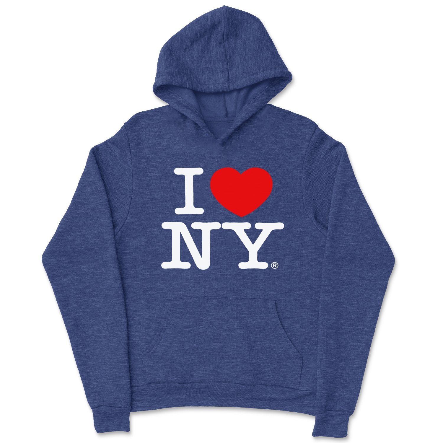 Ich liebe NY Kinder Hoodie Sweatshirt Heather Denim