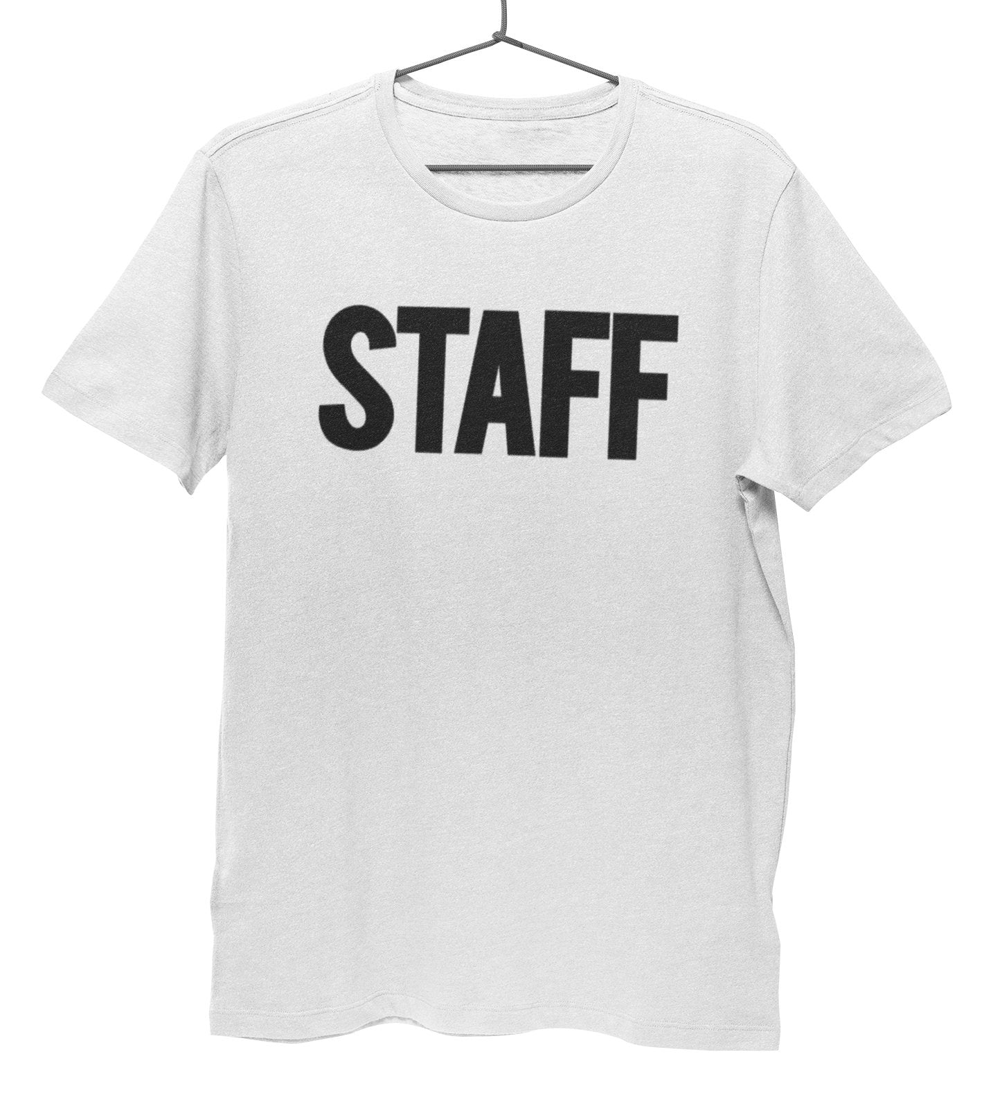 T-shirt pour homme avec sérigraphie sur le devant et dans le dos (BB, blanc et noir)