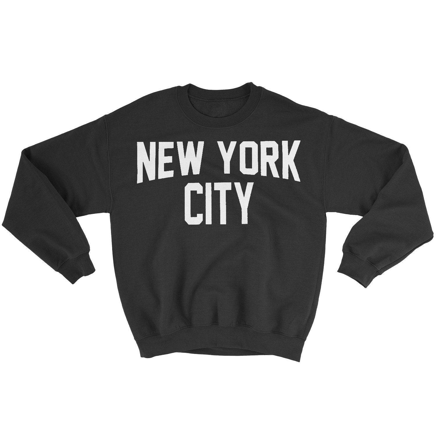 New York City Sweatshirt Screenprinted Black Adult NYC Lennon Shirt