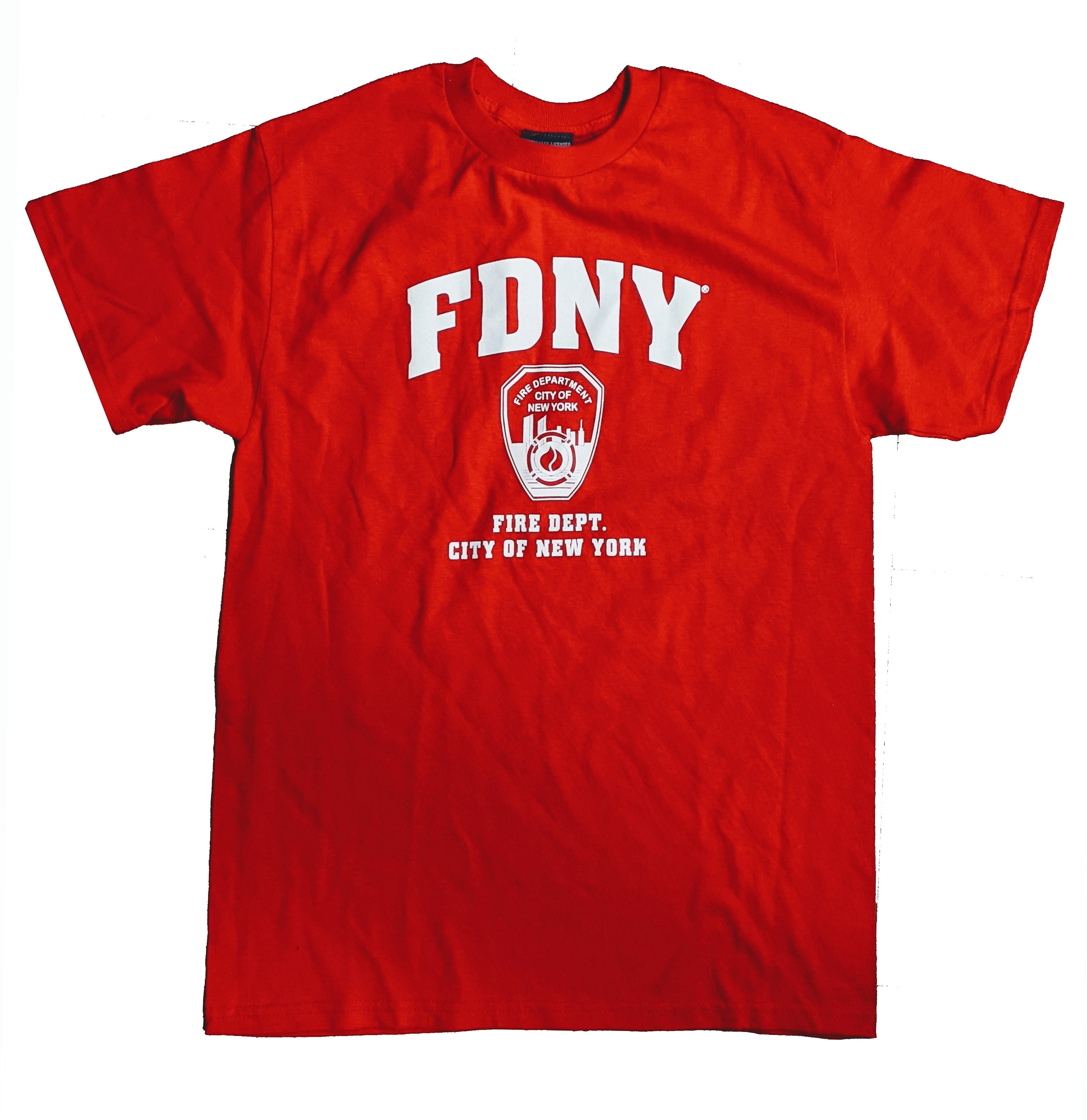FDNY Officially Licensed T-Shirt Red Men's Tee Shirt