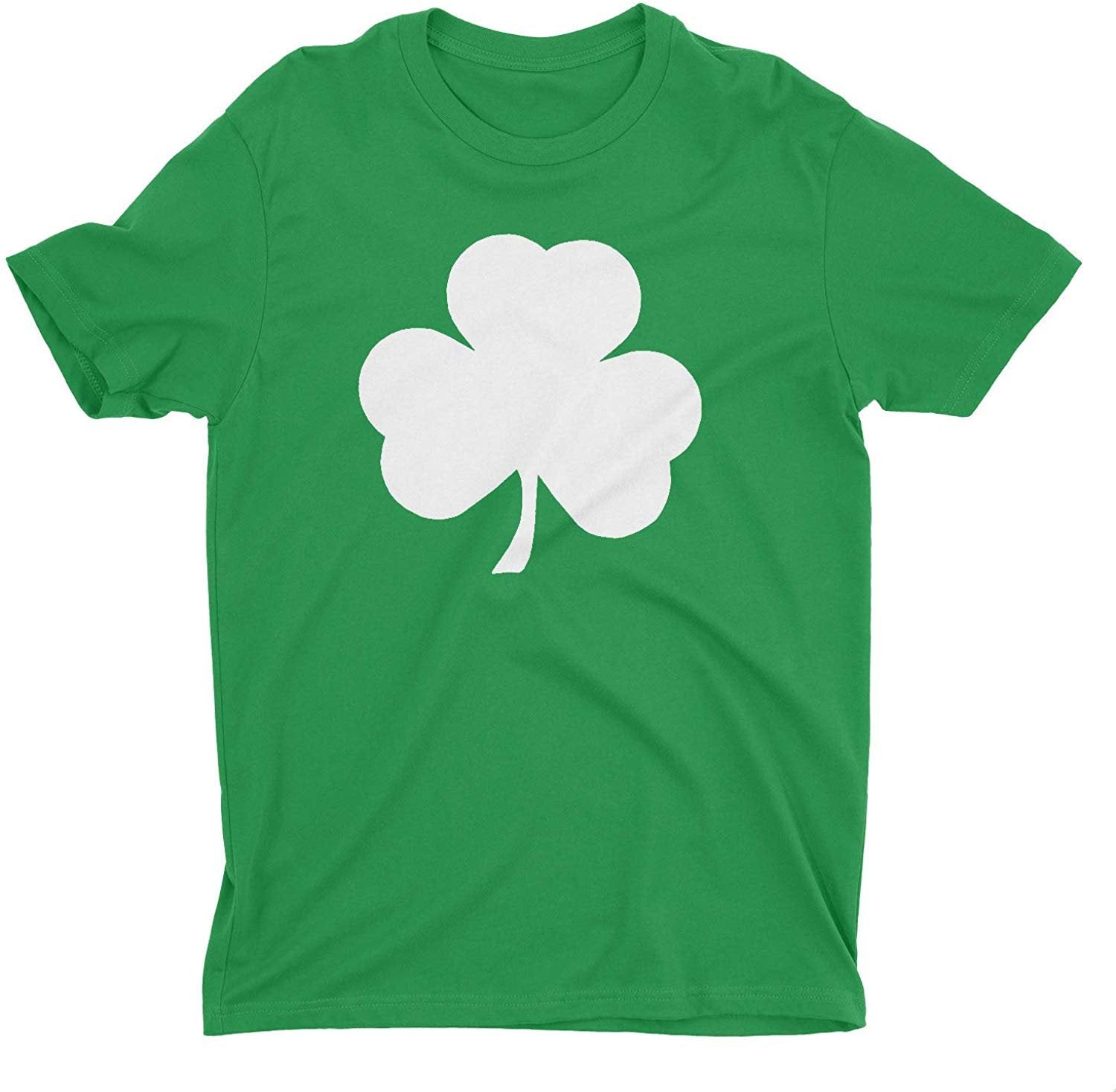 T-shirt pour enfants Shamrock (grand design solide, vert irlandais)