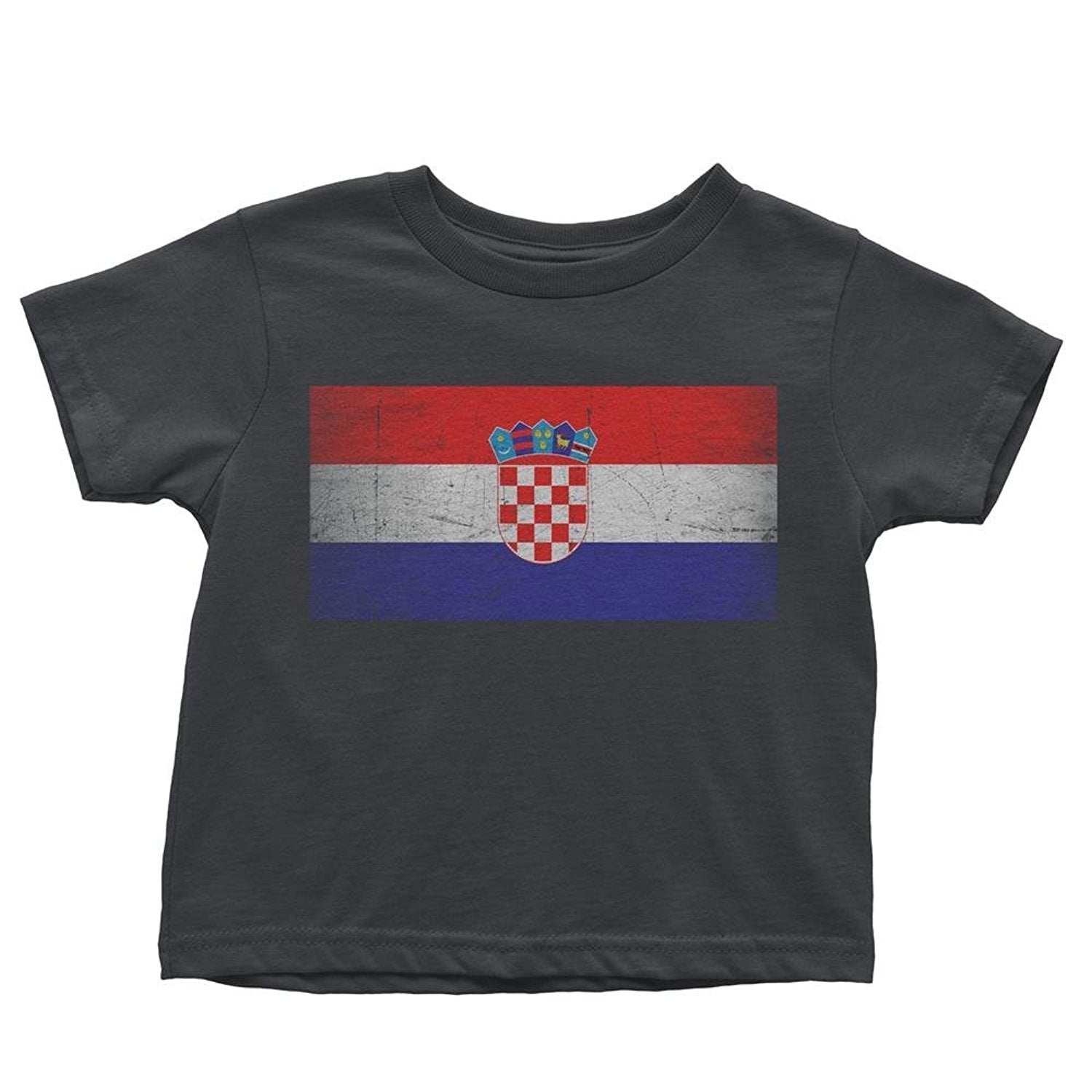 Croatia Flag Tee Infant T-Shirt Baby Vintage Retro I Shirt