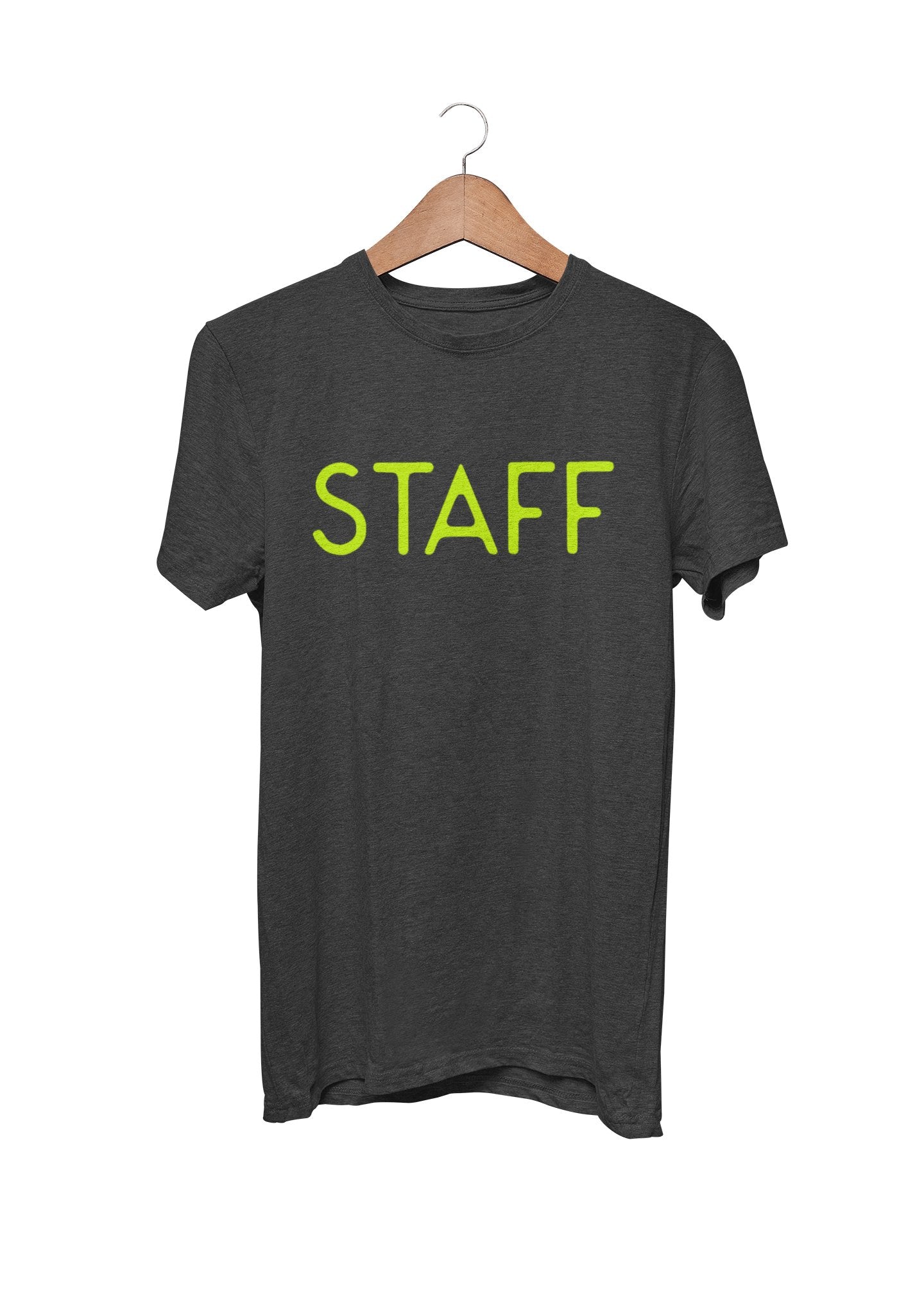 T-shirt du personnel T-shirt sérigraphié Chemise d'événement du personnel imprimée à l'avant et à l'arrière