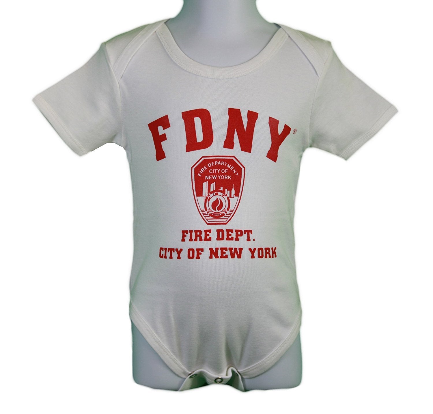 FDNY Baby Bodysuit Official Product White
