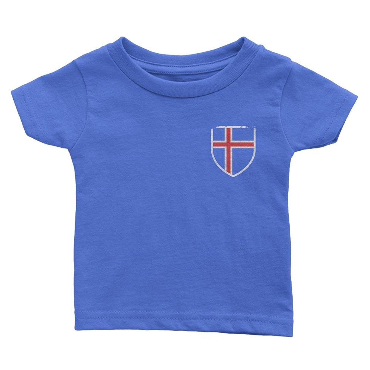 Iceland Flag Tee Blue Island Kids Retro T-Shirt Boys Shirt III