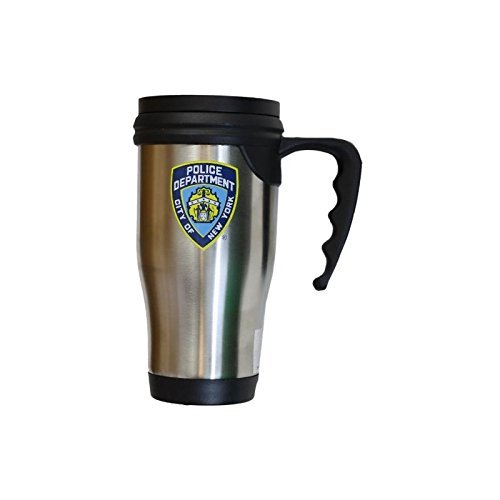NYPD Travel Mug Officially Licensed New York Police Coffee Cup Stainless Steel by
