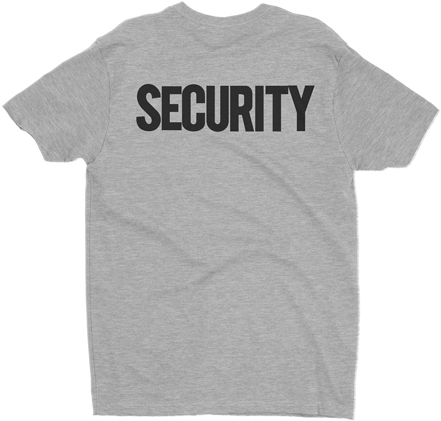 T-shirt de sécurité pour hommes (coton filé à l'anneau de première qualité, gris chiné/noir)