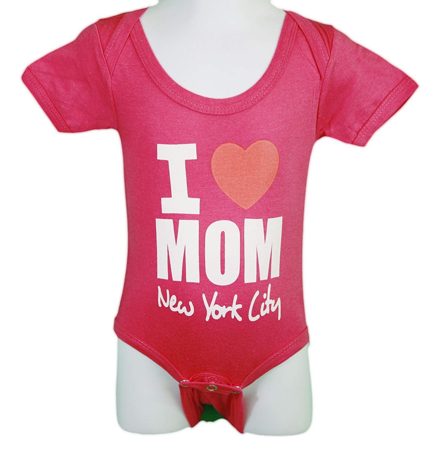 I Heart Mom Baby Bodysuit New York City Pink Mothers Day Gift Shirt