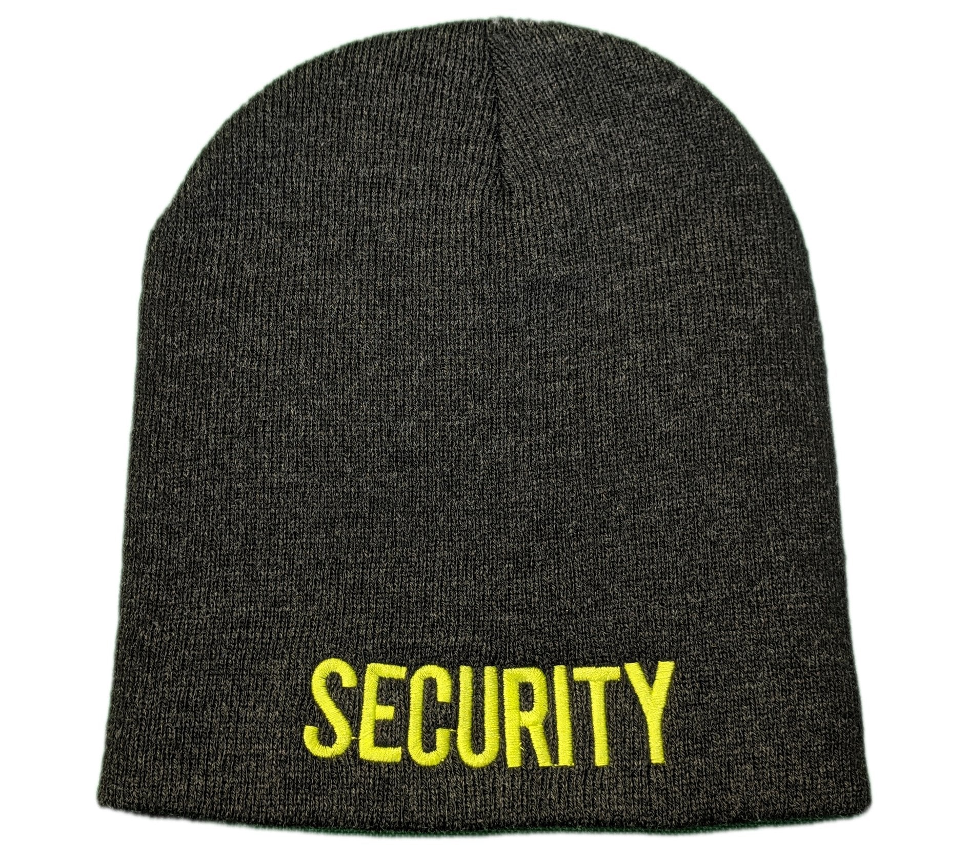 Men's Security Beanie (Charcoal / Neon)