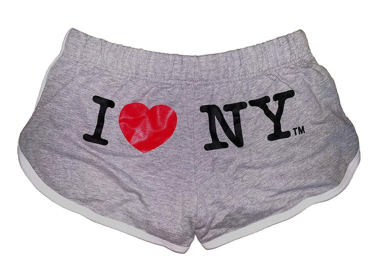 I Love NY Summer Shorts Ladies Grey