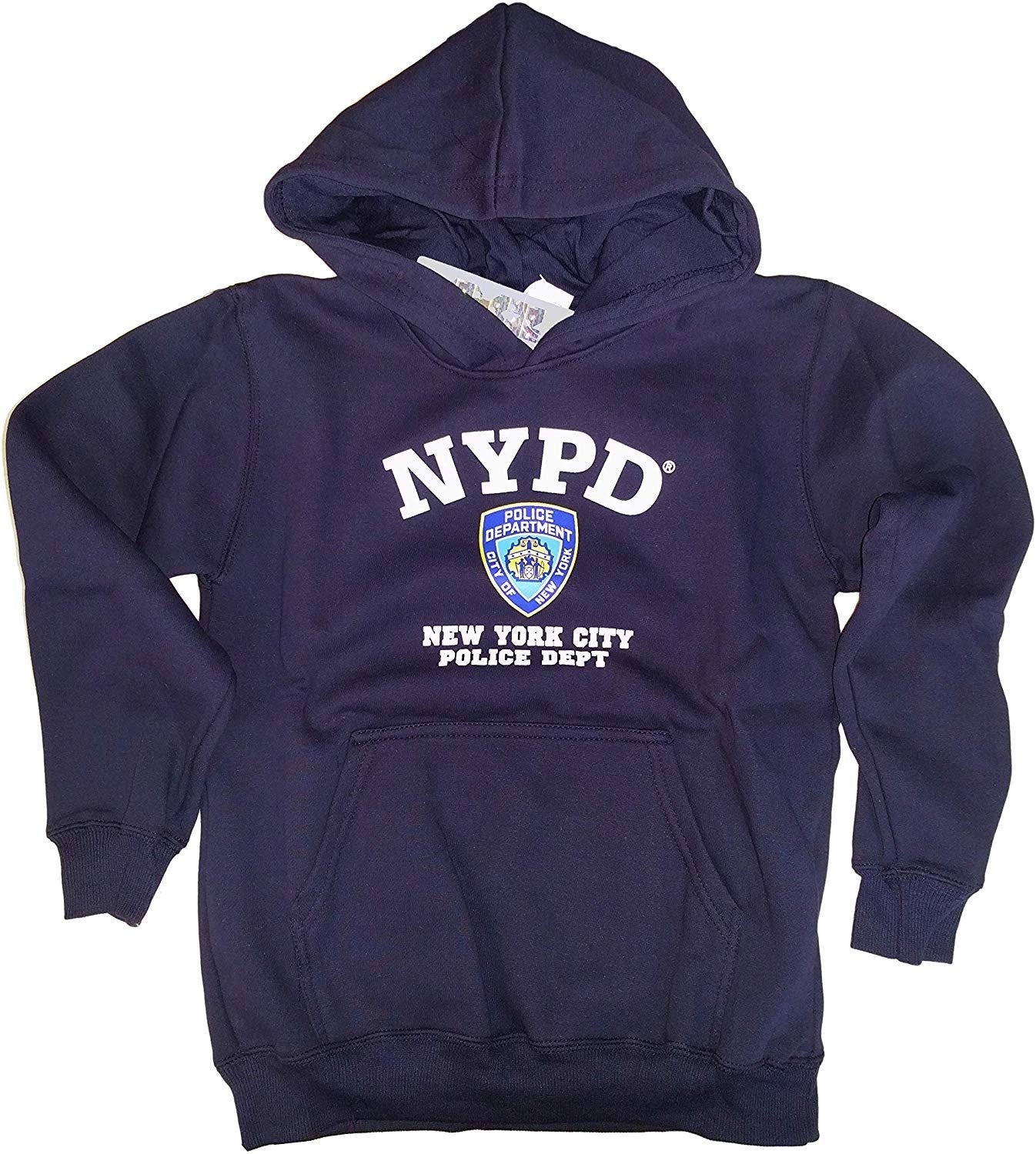 NYPD Kids Hoodie Sweatshirt Navy Official Licensed Boys Shirt
