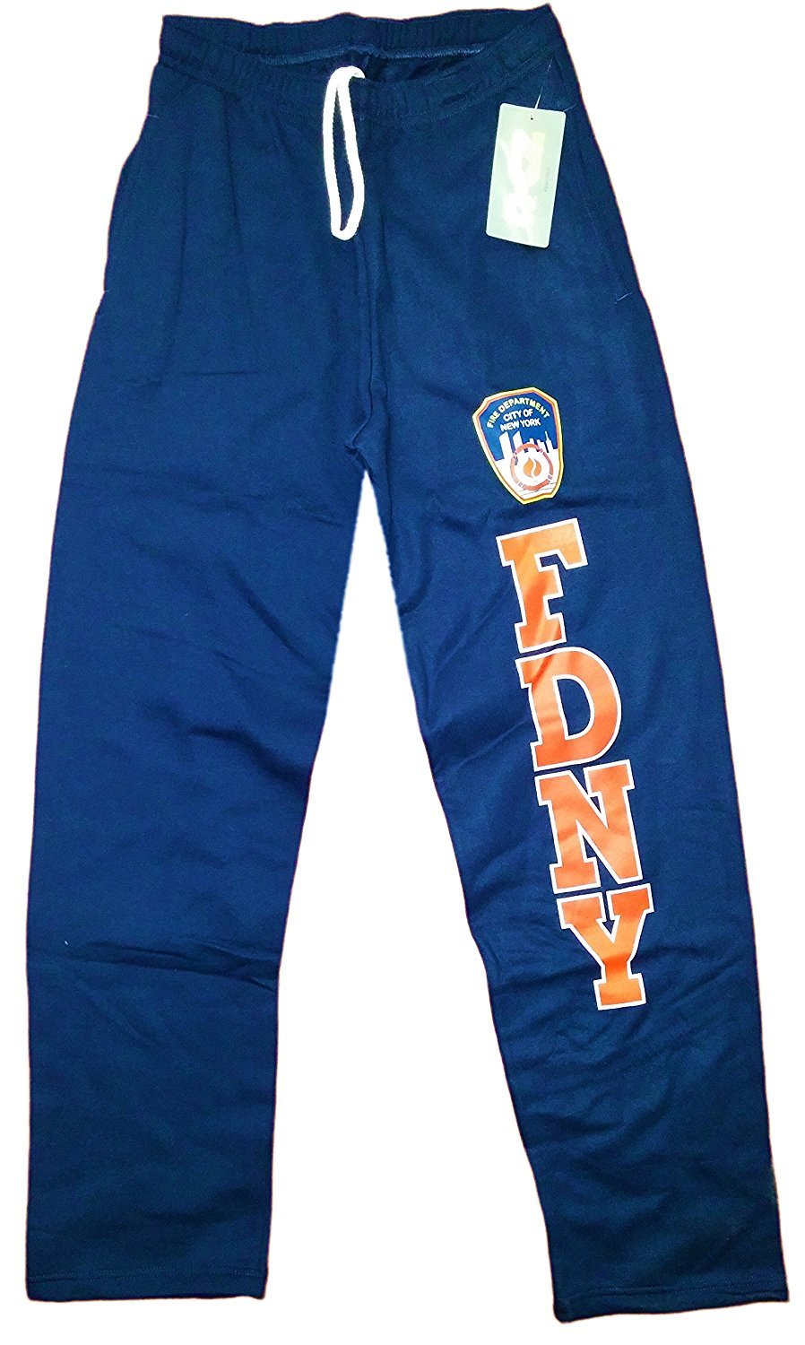 FDNY Sweatpants Official Licensed Mens Pants Navy Blue
