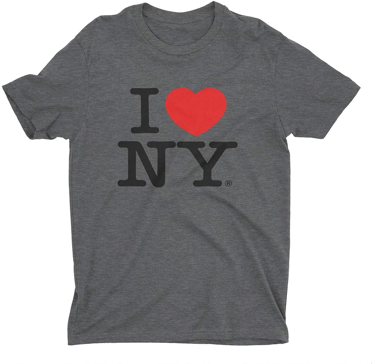 I Love NY Kids T-Shirt Officially Licensed Unisex Tee (Youth Charcoal)