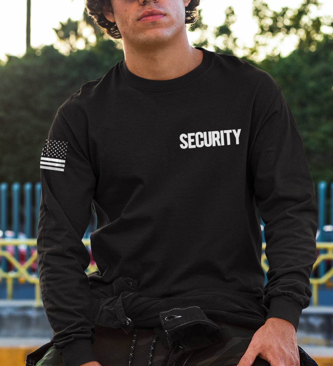 Titel: Sicherheits-Sweatshirt für Herren aus weichem Fleece mit Rundhalsausschnitt (Schwarz/Weiß)