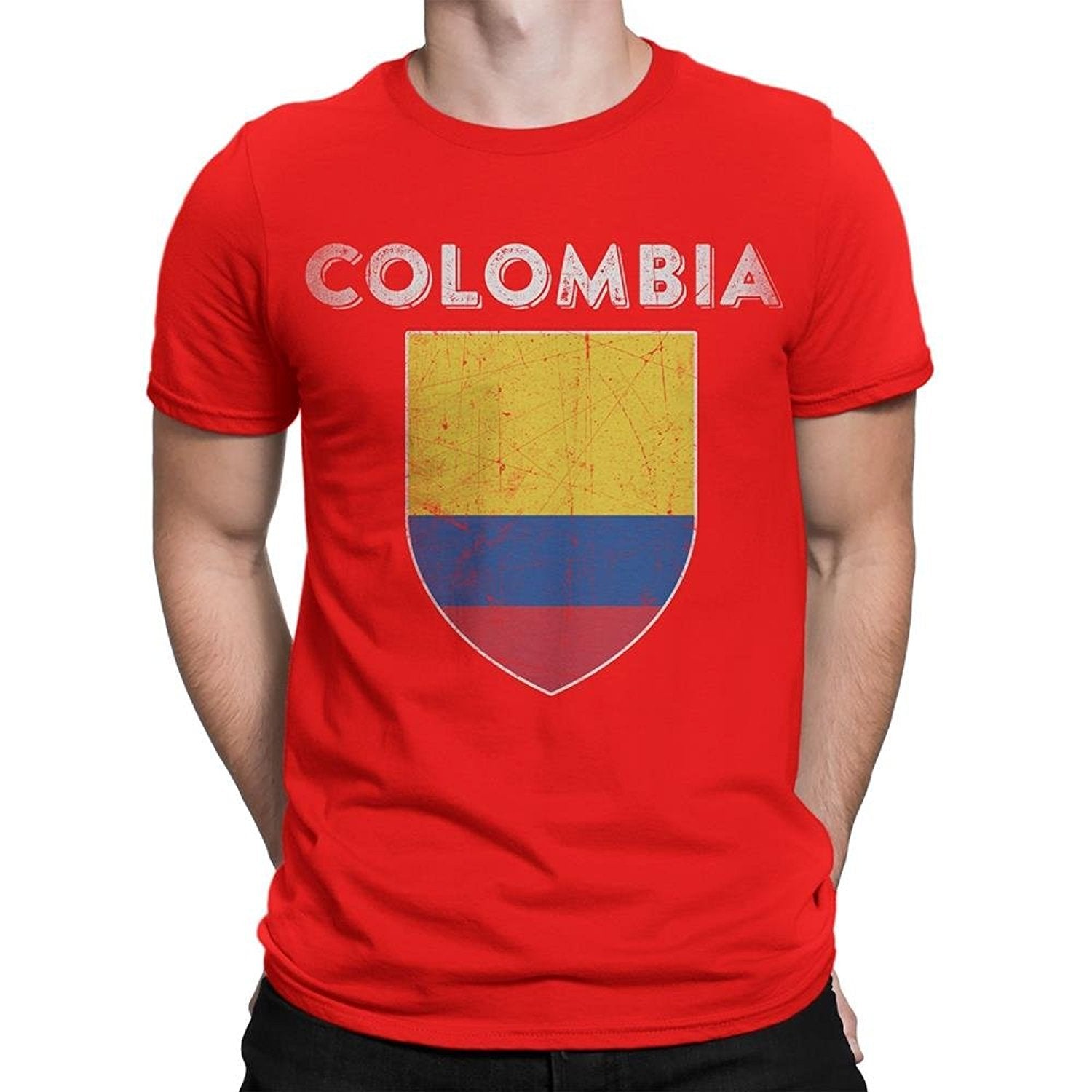 Colombia Flag Tee T-Shirt Mens Unisex Vintage Retro Shirt Unisex II